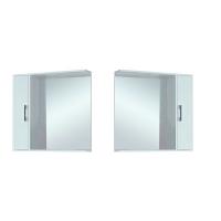 Шкаф-зеркало Francesca Eco 80 белый универсальный