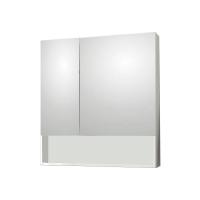 Зеркало-шкаф Венеция Форте 80 белый зеркальный фасад 2Д полка снизу