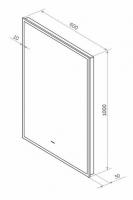 Зеркало LED Континент Amer Black 60x100 см