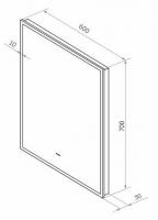 Зеркало LED Континент Amer Black 60x70 см