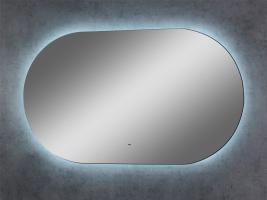 Зеркало LED Континент Fleur 70x120 см с ореольной теплой подсветкой и Б/К сенсором