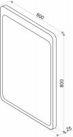 Зеркало LED Континент Lacio 60x80 см