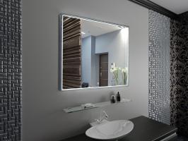 Зеркало LED Континент Sting 120x80 см в алюминиевом корпусе