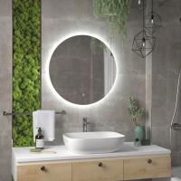 Зеркало Континент Ajour ECO LED D800 с ореольной холодной подсветкой и сенсором на касание