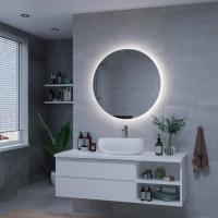 Зеркало Континент Ajour LED D800 с ореольной холодной подсветкой и сенсором на касание