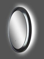 Зеркало Континент Planet Black LED D700 с ореольной холодной подсветкой и Б/К сенсором