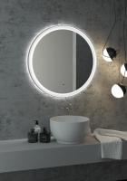 Зеркало Континент Planet White LED D600 с ореольной холодной подсветкой и Б/К сенсором
