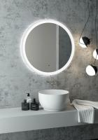 Зеркало Континент Planet White LED D800 с ореольной холодной подсветкой и Б/К сенсором